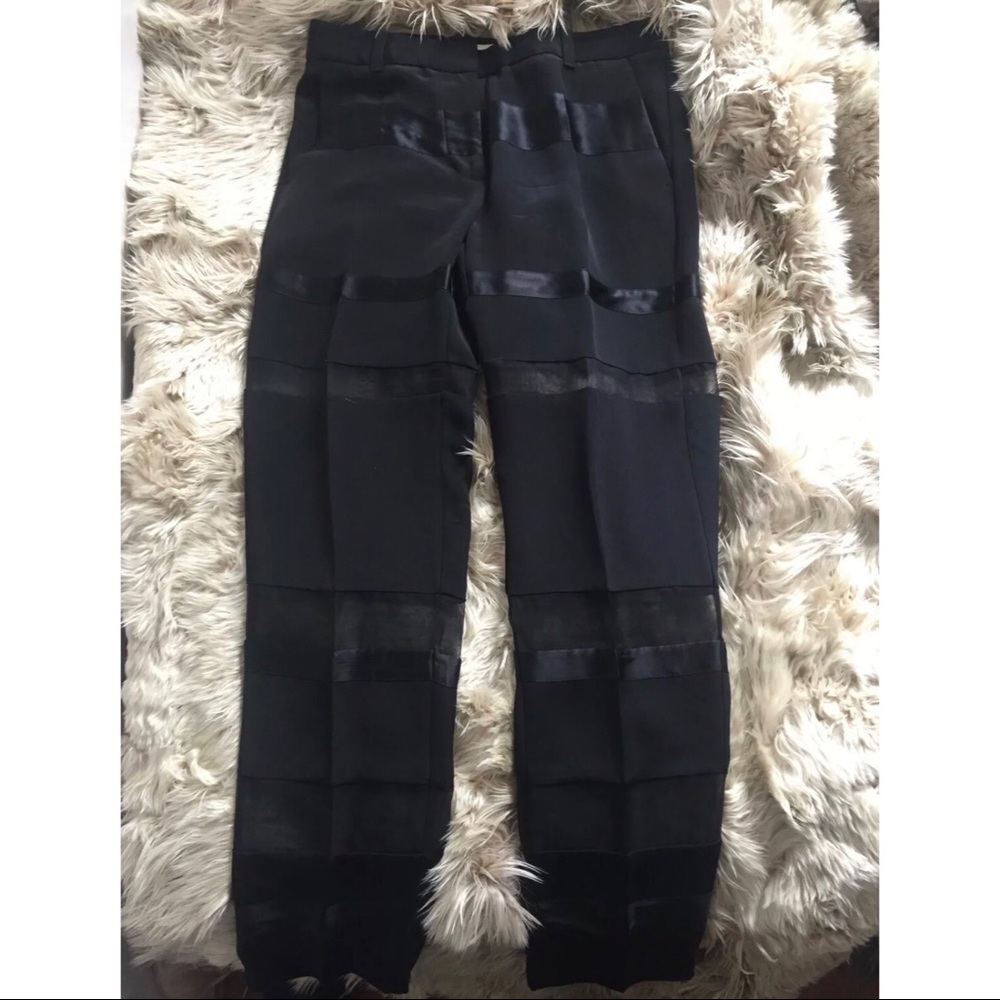 3.1 Phillip Lim Dress Silk Panel See-Through Pants